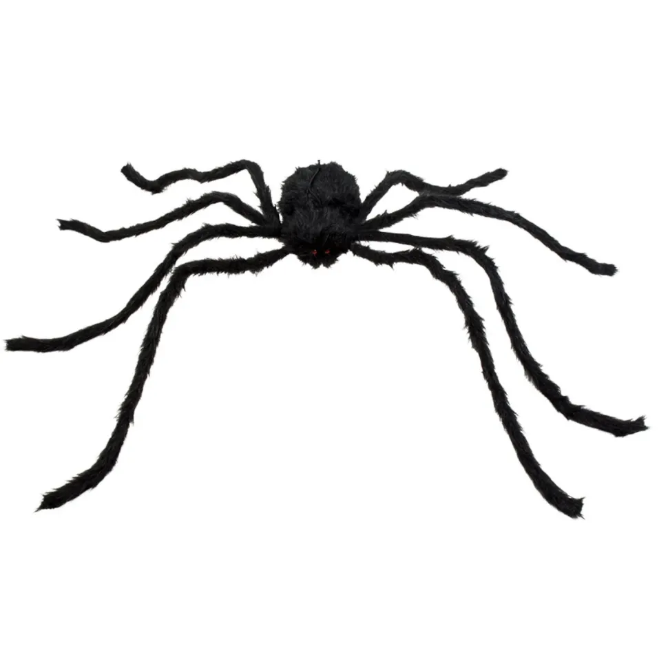 Deko-Figur Riesen-Spinne, schwarz, 75x125cm