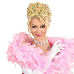 Diadem, gold, mit Schmucksteinen