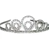 Diadem silber aus Metall