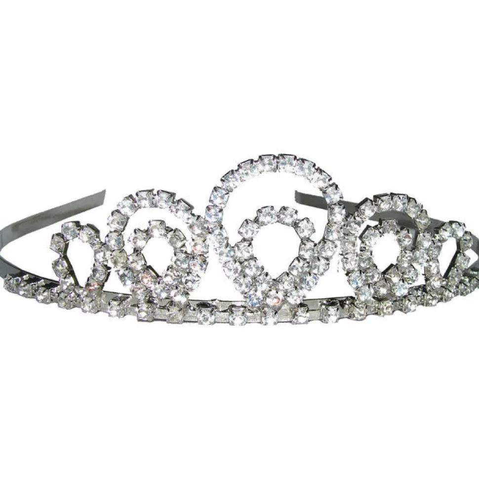 Diadem silber aus Metall