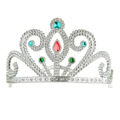 Diadem, silber, mit Schmucksteinen