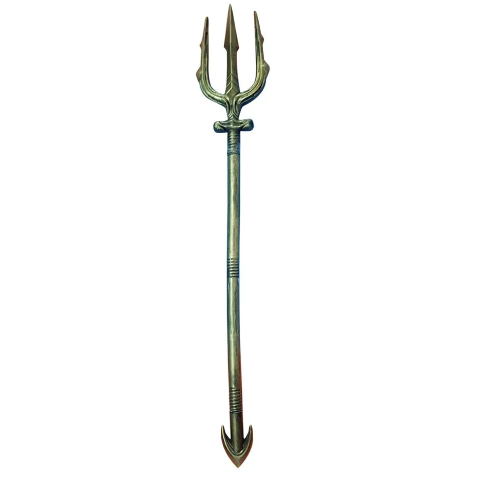 Dreizack Meeresgott Poseidon / Neptun, ca. 95cm, gold