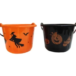 Eimer für Halloween, Ø 20 cm, sortiert