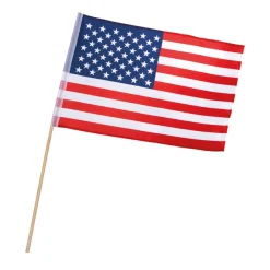 Fahne am Stab USA Party, 30x45cm