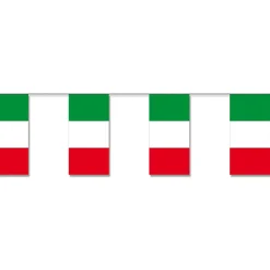 Fahnenkette Italien mit 14 Fahnen, je 12cm x 24cm, 4m, schwer entflammbar