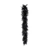 Federboa schwarz mit Lametta in silber, 180 cm, 50 g