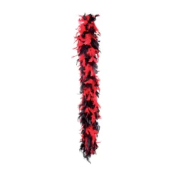 Federboa schwarz/rot, 1,80 m, 50 g