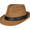 Fedora Hut in Strohoptik