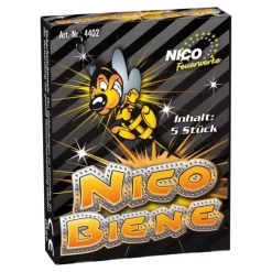 Feuerwerk / Kinder- & Jugendfeuerwerk, NICO Biene, Packung mit 5 Stück