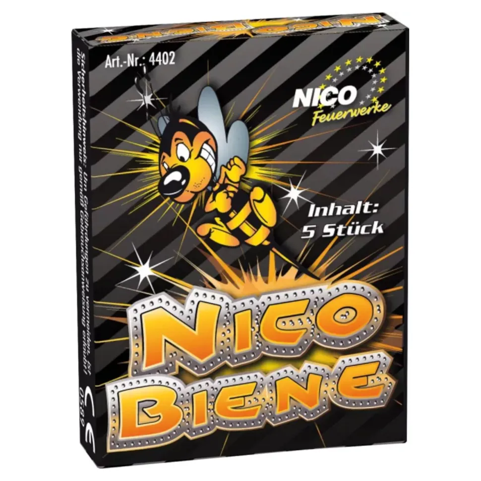 Feuerwerk / Kinder- & Jugendfeuerwerk, NICO Biene, Packung mit 5 Stück
