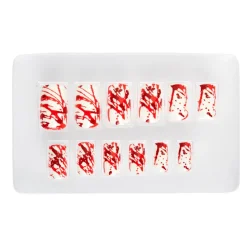 Fingernägel, Blutbad, 12teilig, selbstklebend