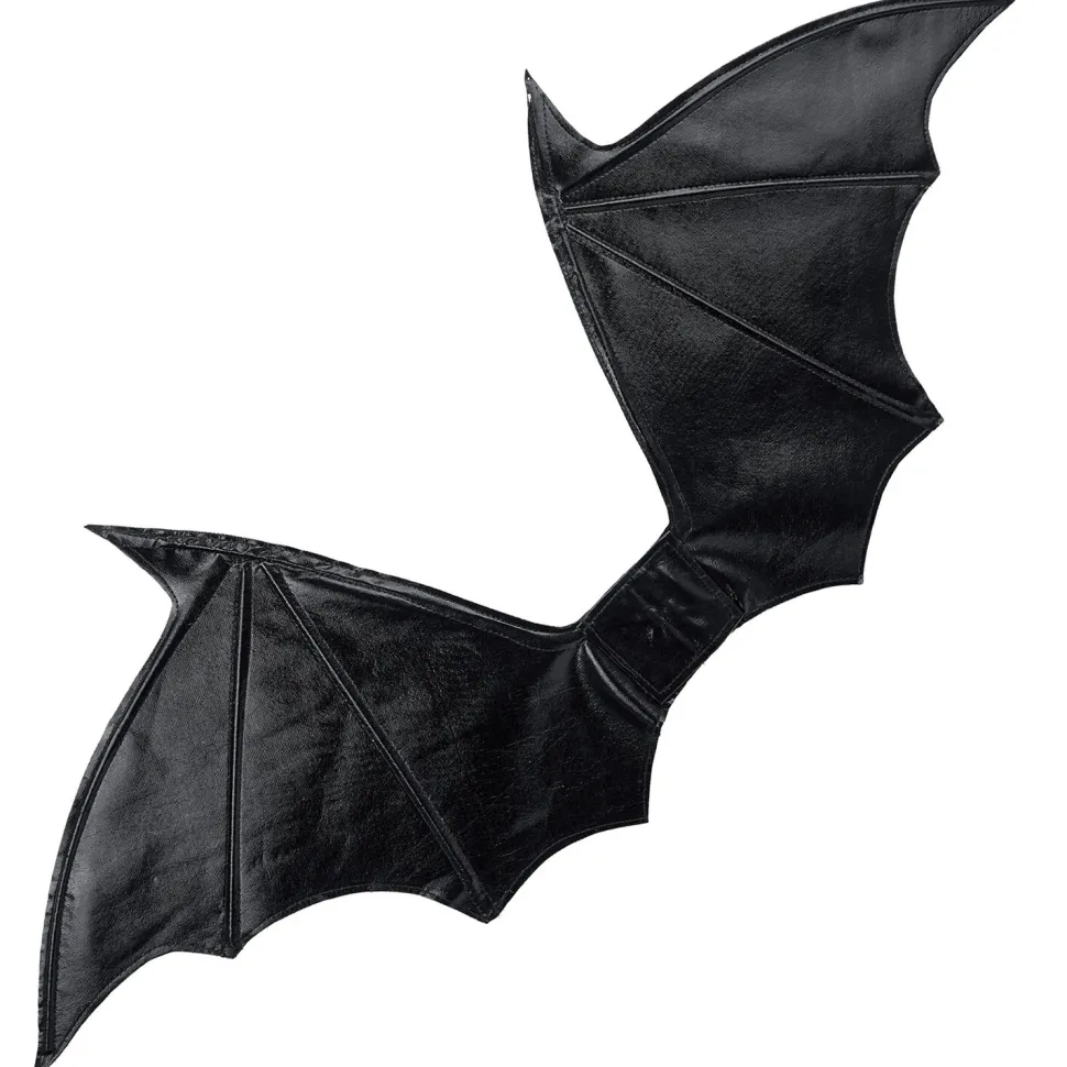 Flügel Fledermaus oder Teufel, schwarz