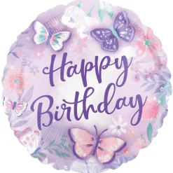 Folienballon Butterfly Happy Birthday