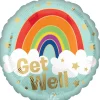 Folienballon Get Well Regenbogen
