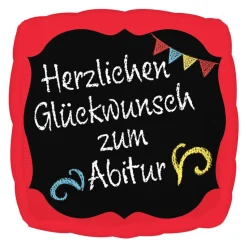 Folienballon Glückwunsch zum Abitur, ca. 45 cm