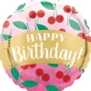 Folienballon Happy Birthday Kirschen