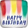 Folienballon Happy Birthday Bemalt