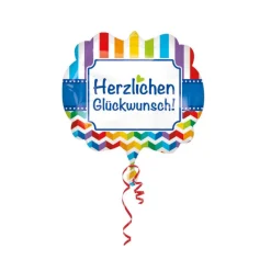 Folienballon Herzlichen Glückwunsch XL, 63 cm