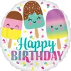 Folienballon Ice Cream Birthday, ca. 45 cm