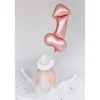 Folienballon Penis - 55,5 × 112 cm - Roségold