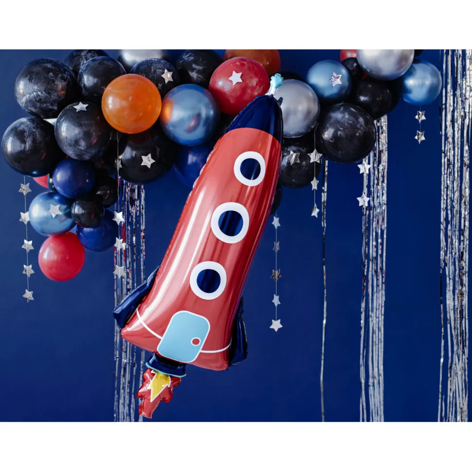 Folienballon Rakete / Weltall – 44 × 115 cm