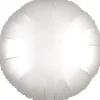 Folienballon Rund Satin Weiß, ca. 43cm