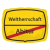 Folienballon Schild Abitur, ca. 43x30 cm