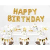 Folienballon Schriftzug Happy Birthday / Geburtstag – 340 × 35 cm – Gold