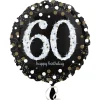 Folienballon Sparkling Birthday 60th, 45 cm