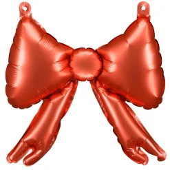 Folienballons Schleife - 25 × 25 cm - Rot - Set mit 5 Stück
