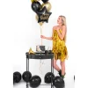 Folienballon Stern Happy Birthday / Geburtstag – 40 cm – Schwarz