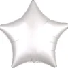 Folienballon Stern Satin Weiß, ca. 43cm