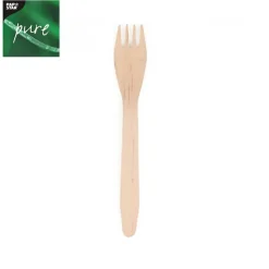 Gabeln Pure aus Holz, 16,5 cm, 25 Stück
