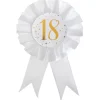 Geburtstags-Button / Rosette, 18 Jahre, Ø 8 x 15 cm