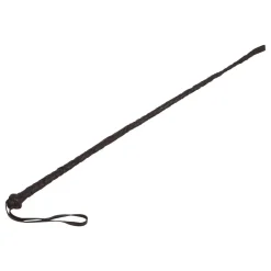 Gerte / Peitsche aus Kunstleder, schwarz, 60 cm