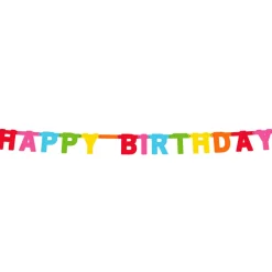 Girlande Happy Birthday Buchstaben, 1,5 m
