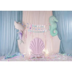 Girlande Happy Birthday / Geburtstag Meerjungfrau - 130 × 100 cm