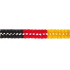 Girlande 4 m, schwer entflammbar, Deutschland, Schwarz-Rot-Gold