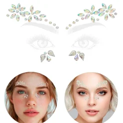 Glitzersteine fürs Gesicht, Blumen