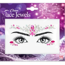 Glitzersteine fürs Gesicht, Charm, rosa