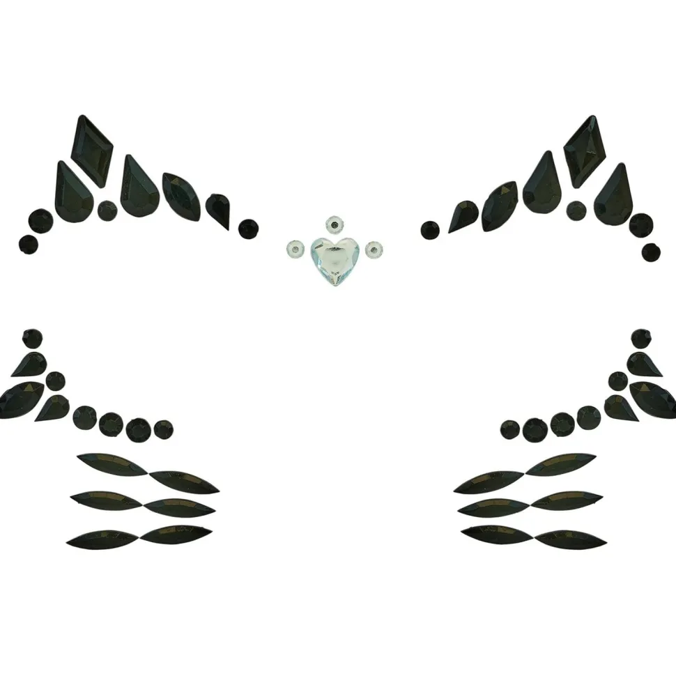 Glitzersteine fürs Gesicht, Katze