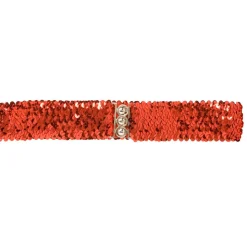 Gürtel aus Pailletten, rot
