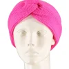 Haarband pink, Strickoptik