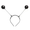 Haarreif Glitter-Antenne, schwarz