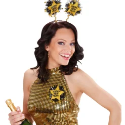 Haarreif Happy New Year, gold
