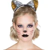 Haarreif Katze mit Wendepailletten gold/silber