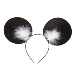 Haarreif Mausohren, mit Marabou, 12er