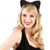 Haarreif Schwarze Katze mit Samt