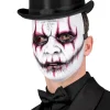 Halloween Maske Evil Joker, weiß