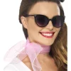 Halstuch 50er-Jahre, Rosa, Chiffon-Stil